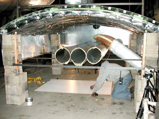 Construction of burn rig