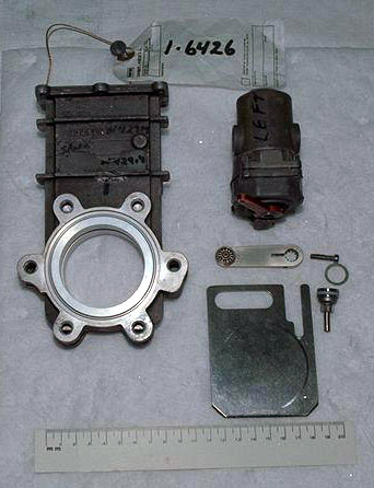 Disassembled valve