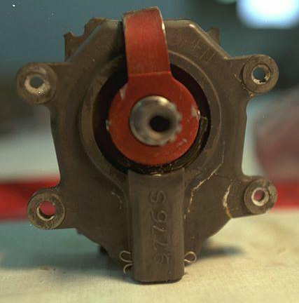 Handle in the intermediate position biased toward CLOSED