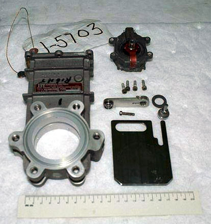 Disassembled valve