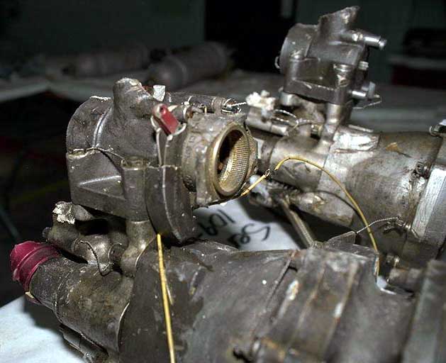 Reversible motor pump - close-up