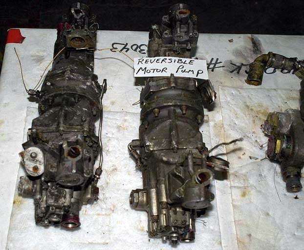 Reversible motor pump