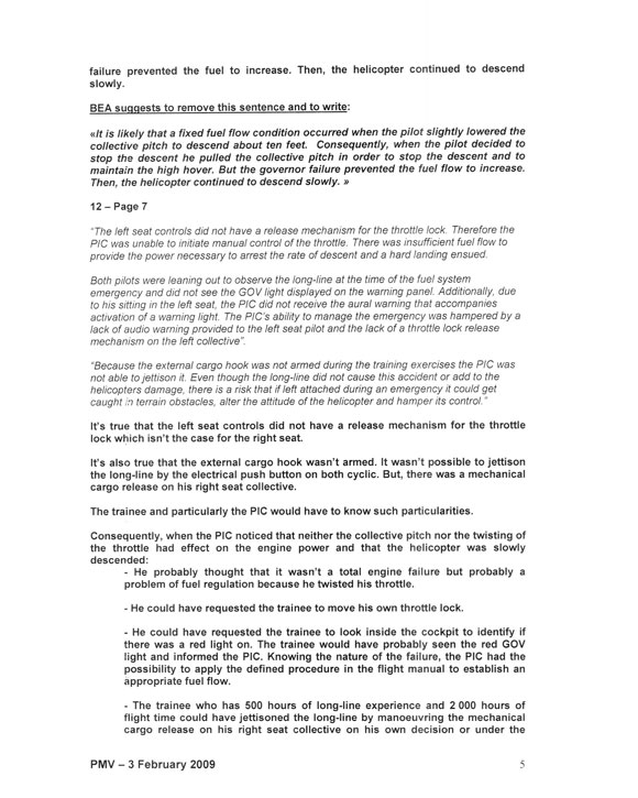 Photo of Comments from the Bureau d'Enquêtes et d'Analyses pour la Sécurité de l'Aviation Civile