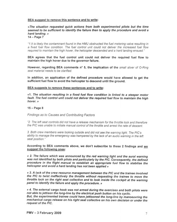 Photo of Comments from the Bureau d'Enquêtes et d'Analyses pour la Sécurité de l'Aviation Civile