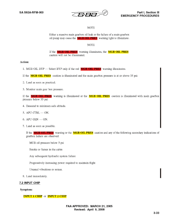 Appendix D - S-92A MGB Malfunction from RFM (page 4)