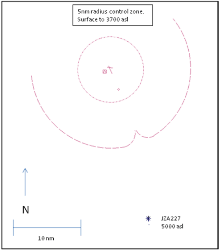 Figure 1. JZA227 cleared ILS Rwy 33 at 1755:46