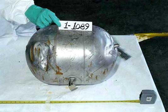 Bouteille extincteur 1 de soute - pièce produite 1-1089