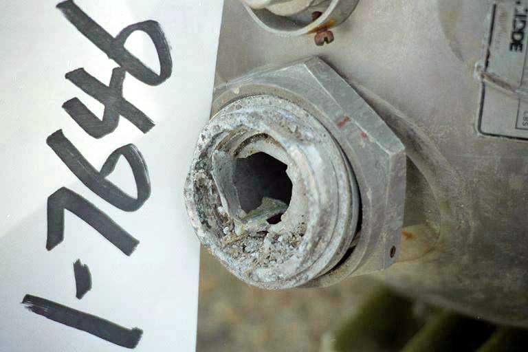 Moteur 3, position 302 - gros plan de la pièce produite 1-7646