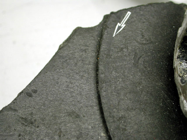 Ventilateur récupéré - pièce produite 1-11297 - gros plan de la marque sur le rouet