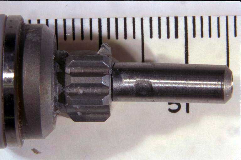 Arbre de sortie déformé