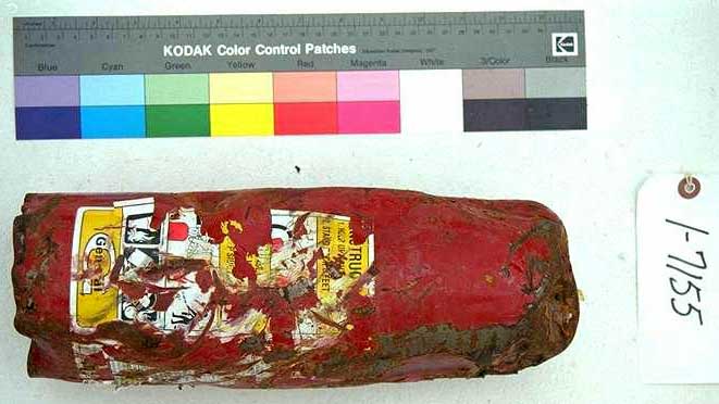 Extincteur à poudre chimique récupéré - pièce produite 1-7155